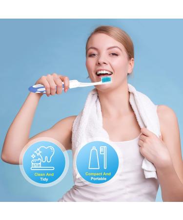 AWAVM 4pcs Foldable Portable Travel Toothbrush Set - Soft Bristle for Camping & Travel - Unisex Design - Buy Online on GoSupps.com