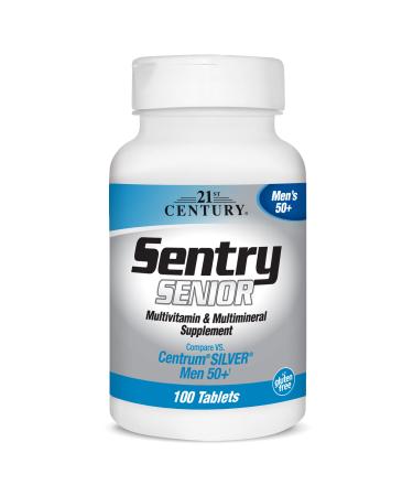 21st Century Sentry Senior Men's 50+ Multivitamin & Multimineral Supplement 100 Tablets
