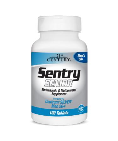21st Century Sentry Senior Men's 50+ Multivitamin & Multimineral Supplement 100 Tablets - Buy Online on GoSupps.com