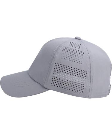 Women's Quick Drying UV Protection Baseball Cap - Lightweight and Breathable - Light Gray - Buy Online on GoSupps.com