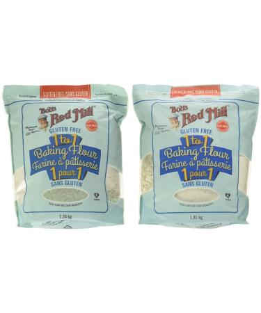 Bob's Red Mill Bob's Red Mill Gluten Free 1 to 1 Baking Flour 1240 Grams & BOB'S RED MILL 1 to 1 Gluten Free Flour 1.814 kg Flour + Gluten Free Flour