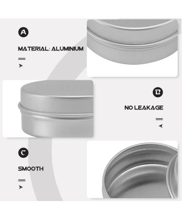 POPETPOP Box Tinplate Jars Candle Tin Screw Lid Round Tin Empty Aluminum Tins Tea Tin Cans Eye Shadow Tin Candle Tin Jar Empty Metal Tins Tin Cans with Screw Cap The Slide Travel Mini - Buy Online on GoSupps.com