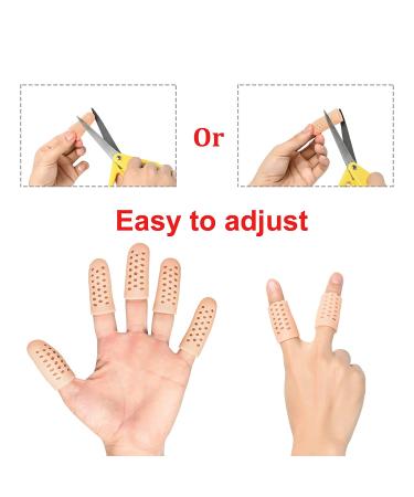 LATEX-FREE Gel Finger Cots (14 PCS) - Breathable Silicone Finger Protectors for Hand Eczema, Cracking, Arthritis, Trigger Finger - Buy Online on GoSupps.com