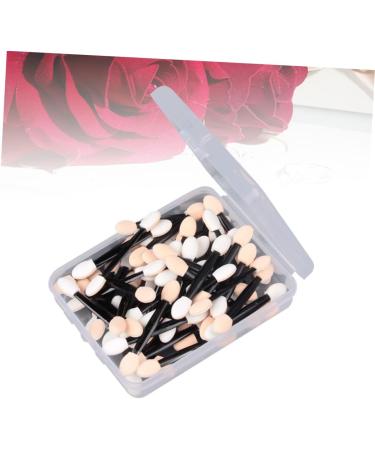 NOLITOY 50 Pcs Eyeshadow Eye Shadow Double Head Makeup Application Applicator Double Sided Sponge Brush - Buy Online on GoSupps.com