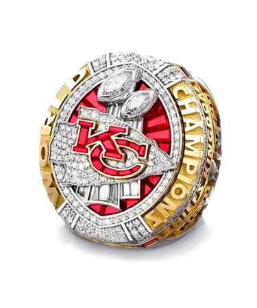 Championship Ring 2019,Football Fans Gifts Compatible for Super Bowl,Kansas Merchandise for Men Women,KC City Replica Ring Mahomes Memorabilia Souvenir For Office Desk Party Birthday Supplies