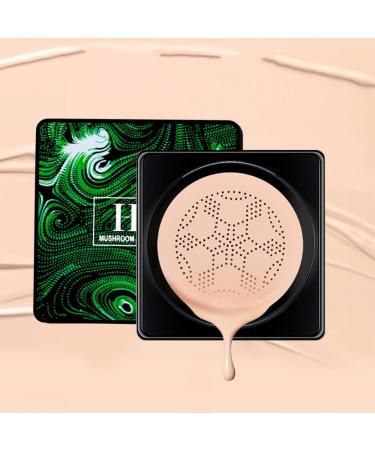PICKX Mushroom Head Foundation Air Cushion CC Cream Moisturizing Concealer Lasting Makeup Oil Control Long lasting Liquid Foundation Beauty Moisturizing CC Cream (lvory) - Buy Online on GoSupps.com