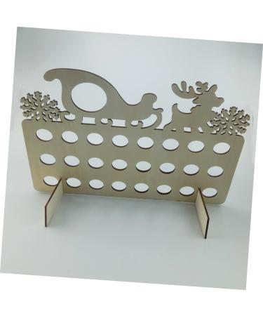TOVINANNA 1pc Christmas DIY Advent Christmas for Kids Xmas Chocolate Rack Calendar Pull The Cart Wooden As Shown 40X13X30CM - Buy Online on GoSupps.com