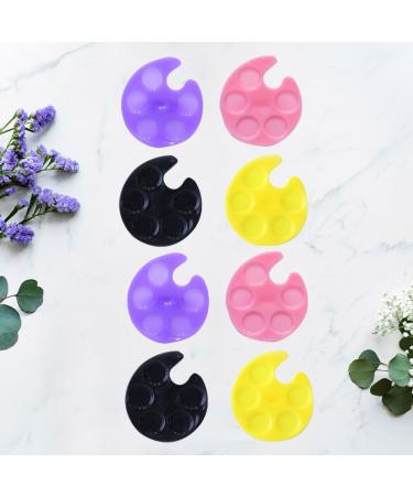 Plateau de Manucure Bague 8 Pi ces en Plastique Mini Palette M langeuse de Vernis Ongles Couleurs Assorties pour Artiste Ongulaire et Nail Art Portable Couleur - Buy Online on GoSupps.com