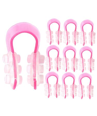 PLAFOPE Pinces-nez Mod leuses 10 Pi ces U-forme en Silicone Souple pour Remodelage Nez Large Rehausseur de Nez F minin Usage Quotidien Lifting