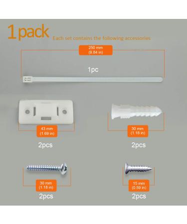 Anti-tip Furniture Wall Anchor Straps for Dresser or Bookshelf(4 Pack)  Wall Anchors Baby Proofing Adjustable Child Secure Wall Straps for Cabinet TV Stand Wardrobe Drawers Tables Desk Dogs.(White) - Buy Online on GoSupps.com