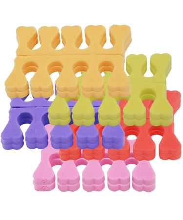 Kads Toe Separators - Super Soft Foam Toe Spacers & Cushions for Manicure & Pedicure - Durable Nail Polish Foot Pads - 12 Cute Colorful Packs - Buy Online on GoSupps.com