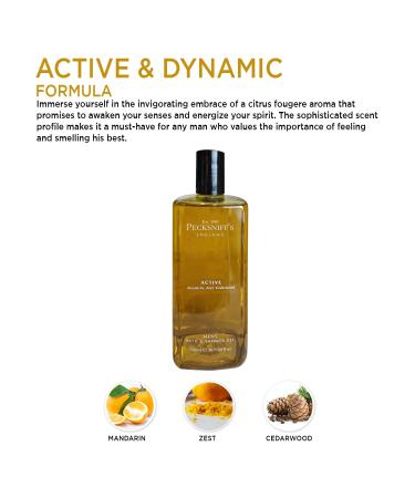 Pecksniff's Men's Luxurious Moisturizing Bath & Shower Gel - 500ml | Invigorating Citrus Aroma Body Wash | Luxury Shower Gel for Men - Buy Online on GoSupps.com