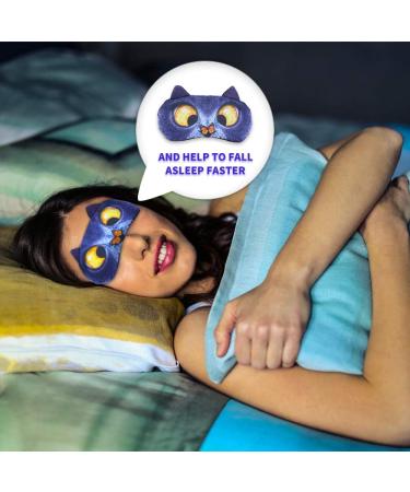 Cute 3D Animal Sleep Mask - Cat & Dog Eye Mask for Kids Girls Women & Adults (British Shorthair) - Blue | International Shipping Available - Buy Online on GoSupps.com