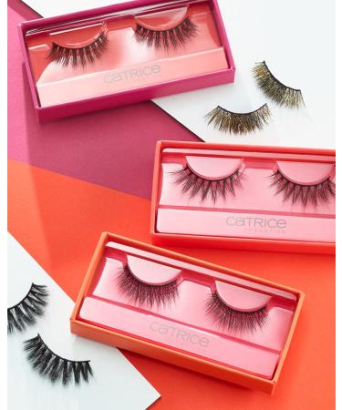 Catrice Lash Obsessed 3D False Lashes - Vegan Long-Lasting Artificial Eyelashes No. C01 4-Pack | Microplastic & Perfume Free - Buy Online on GoSupps.com