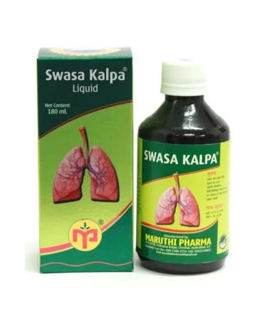 Maruthi Pharma Swasa Kalpa Syrup Green 180 ml (Pack of 3) - Buy Online on GoSupps.com