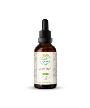 Wild Yam B60 Alcohol-Free Herbal Extract Tincture Concentrated Liquid Drops Natural Wild Yam (Dioscorea Villosa) Dried Root 2 fl oz 2 Fl Oz (Pack of 1)
