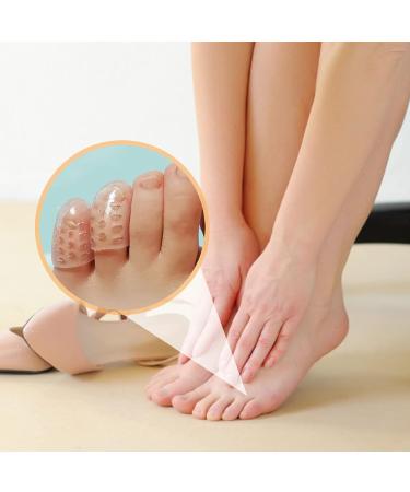 10PCS Anti-Friction Silicone Toe Caps - Breathable Toe Protectors for Corns, Blisters, and Pain Relief - Buy Online on GoSupps.com
