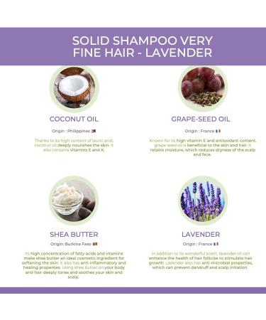 Balade en Provence Organic Solid Shampoo Bar | for Thin Hair | Lavender Scent | 40g - Buy Online on GoSupps.com