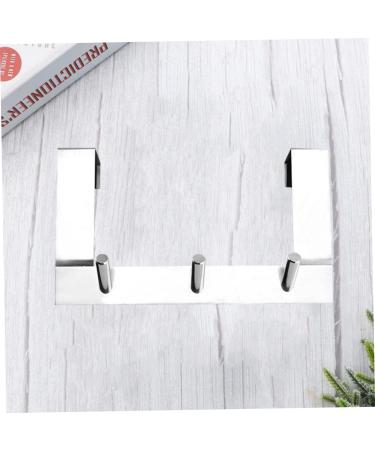 Baluue Clothes Hanger 2pcs Stainless Steel Hooks Coat Hanger Hook for Door Hook Hanger Metal Bedroom Door On The Door Coat Hooks - Buy Online on GoSupps.com