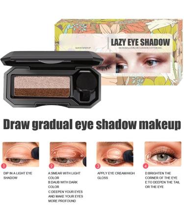 Buy Gintdinpu Two-Color Waterproof Eyeshadow Palette - Glitter Gradient Makeup with Brush | International Shipping - Buy Online on GoSupps.com