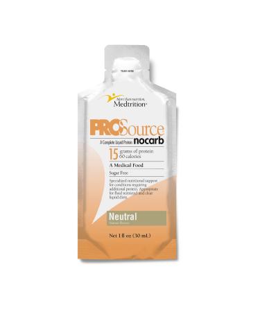 Medtrition NoCarb Liquid Protein Packets Neutral Flavor 1 fl oz 100 Pack