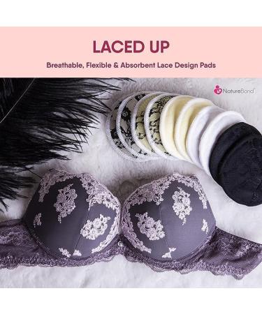 NatureBond Organic Bamboo Nursing Breast Pads - 10 Washable Pads with Wash & Storage Bags - Reusable Nipplecovers for Breastfeeding - Maternity Nursing Pads in Mystique Black - Buy Online on GoSupps.com
