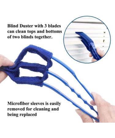 korvre 2Pcs Window Blind Duster Brush Kit Blind Cleaning Tools for Window Shutters Blind Air Conditioner Jalousie Dust Green - Buy Online on GoSupps.com