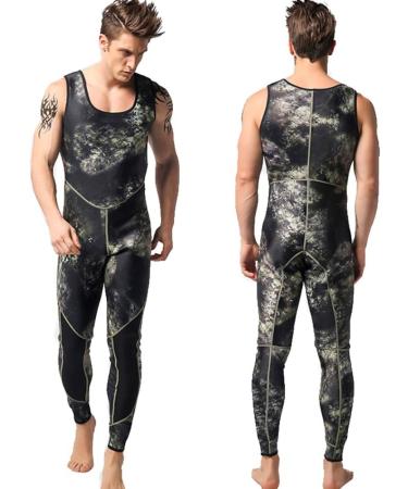 Nataly Osmann Camo Spearfishing Wetsuits Men 3mm/1.5mm Neoprene 2-Pieces Hooded Diving Suit - Camo-3mm Large - Buy Online on GoSupps.com