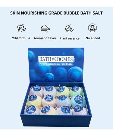 12-Piece Bath Bomb and Bath Salt Set with Essential Oils for a Relaxing Bubble Bath - Buy Online on GoSupps.com