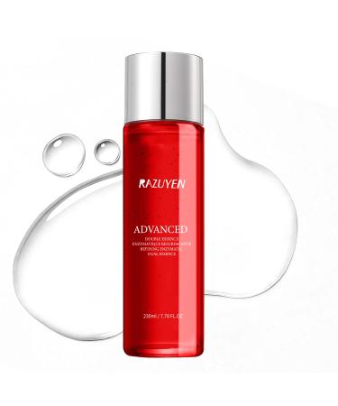 RAZUYEN Double Essence Toner with Salicylic Acid and Glycolic Acid Facial Toner Gently Exfoliates Unclogs Pores Pore Refining Oily Skin Toner 7.78 Fl Oz Transparent