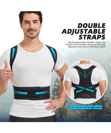 Adjustable Back Brace & Posture Corrector for Men & Women | Relieve Back Pain & Correct Scoliosis - Medium Size - Buy Online on GoSupps.com