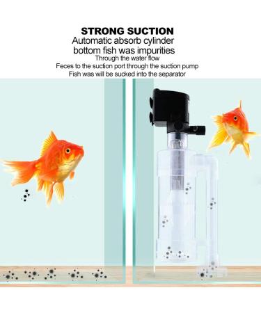 Zerodis Fish Toilet Separator Acrylic Transparent Aquarium Automatic Cleaning Filter Aquarium Fish Poop Toilet Manure Suction Separator(#1) - Buy Online on GoSupps.com