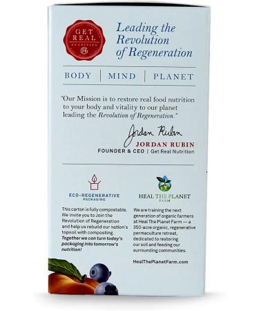 Real Probiotic Cleanse - 90 Organic Capsules for Gut Health - Jordan Rubin Nutrition - Milk Thistle, Schisandra, Sunflower, Aloe Vera - Buy Online on GoSupps.com