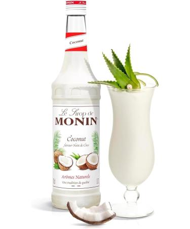 Monin 3-pack of coconut syrups for coffee and bar coconut syrup 0.7 l + Italian Gourmet Polpa 400 g - Buy Online on GoSupps.com