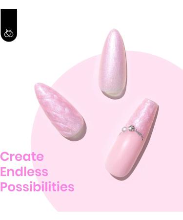 Beetles Light Pink Pearl Gel Nail Polish 15ML - Pearlescent Shell Glitter Shimmer - Soak Off LED UV - Salon Quality Manicure at Home - B-Path of Roses - Buy Online on GoSupps.com