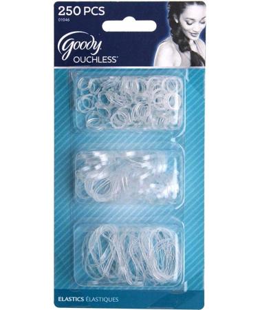 Goody Women's Ouchless Clear Polyband Elastics (Pack of 3) - 250 Count Each in 3 Sizes, No-Metal Hair Ties - Buy Online on GoSupps.com