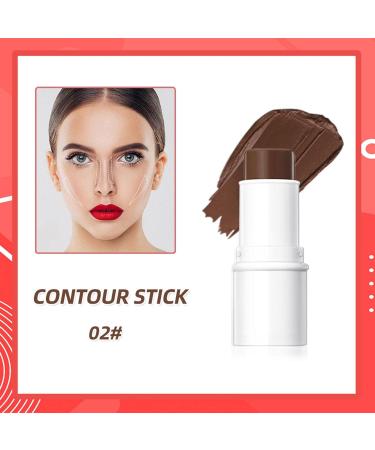 Multifunctional Makeup Stick 3D Highlighter Blush and Rouge Lip Stick Waterproof Highlighter Blush Stick Cream Texture Anti-Sweat Makeup Stick for Cheeks Lips and Eyes Contouring Stick (No. 02) - Buy Online on GoSupps.com