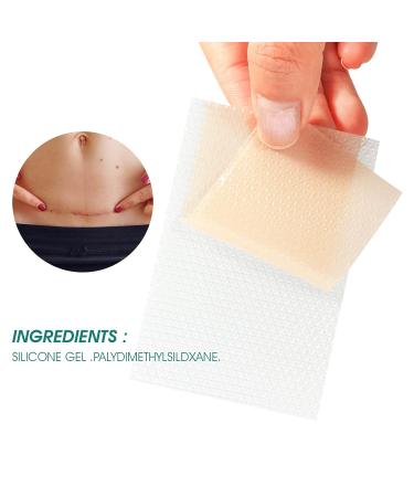 Silicone Scar Removal Sheets - C-Section, Surgery, Burns, Acne, Stretch Marks - 4 Sheets - Buy Online on GoSupps.com