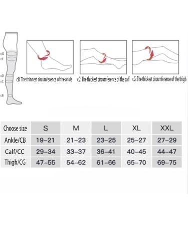 Compression Socks for Women Men 40-50 Knee Height Shape The Legs Promote Circulation Suitable for Long-Distance Travel Competitive Sports Airplane Travel Post Pregnancy Surgery Flesh XXL (Flesh L) Flesh Large - Buy Online on GoSupps.com