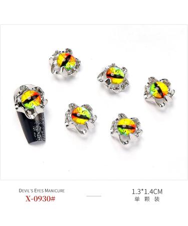 FEIlei 5pcs Halloween Nail Charms 3D Nail Art Decorations for DIY Jewelry Manicure Accessories - Buy Online on GoSupps.com