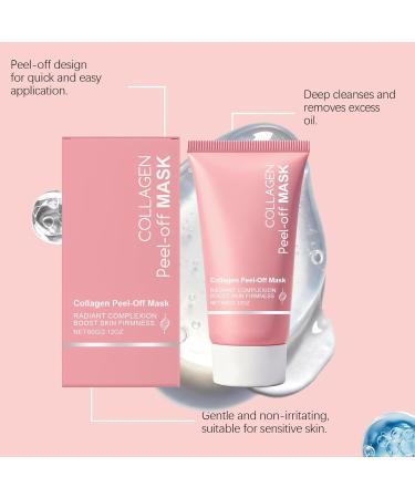Face Mask Cream 60g Peel-Off Brightening Liquid Face Mask - For Women Men Teens Daily Spa Night Travel Makeup - Buy Online on GoSupps.com