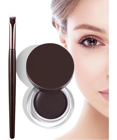 Gel Eyeliner Long Lasting Natural Eye Liner | Eye Makeup With Brushes Included Cosmetic Accessories For Dating Prom Traveling Performance Pochy Natural Black - Buy Online on GoSupps.com