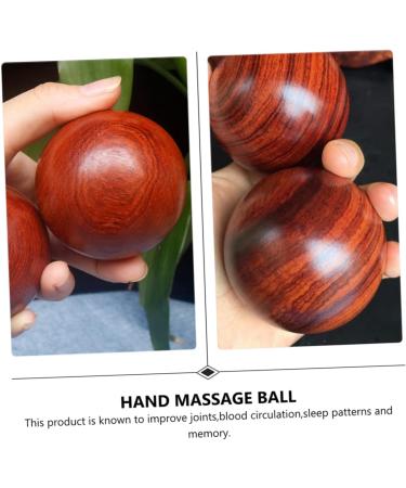 FRCOLOR 6 PCS Solid Wood Massage Balls - Baoding Balls for Hand Acupuncture & Muscle Massage | Stress Relief & Chinese Health Care - Buy Online on GoSupps.com