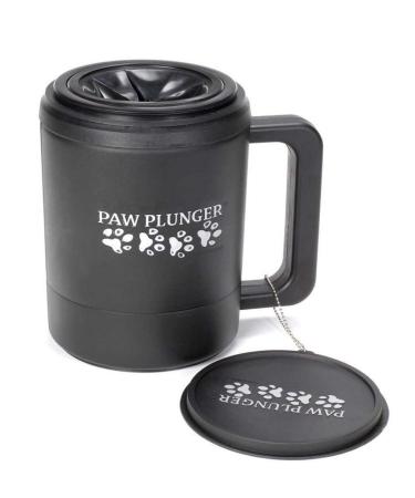 Paw Plunger  The Muddy Paw Cleaner for Dogs  Saves Carpet, Furniture, Bedding and Cars from Dirty Paw Prints  Use This Dog Paw Cleaner After Walks  Soft Bristles, Convenient Cup Handle Large Black - Buy Online on GoSupps.com