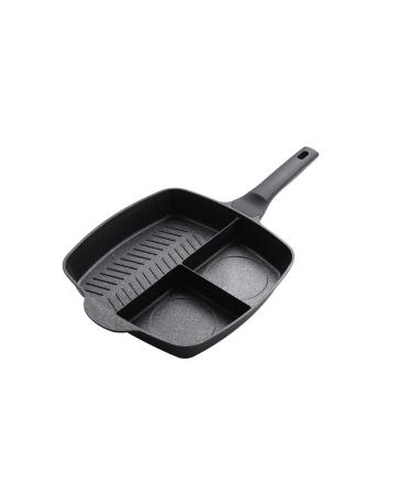 DELURA Saucepan 3-in-1 Frying Pan Cooking Wok Pot Cookware Breakfast Egg Pan Skillet Kitchen Utensils Wok