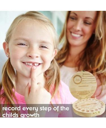 HIQE-FL Wooden Tooth Box for Milk Teeth | Durable & Eco-Friendly Keepsake | Perfect Milk Tooth Storage - Buy Online on GoSupps.com