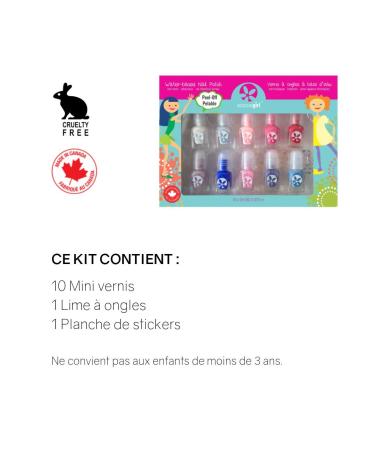 SuncoatGirl Water-Based Nail Polish Kit - Flare & Fancy (10 Pieces) | Eco-Friendly, Non-Toxic - Buy Online on GoSupps.com
