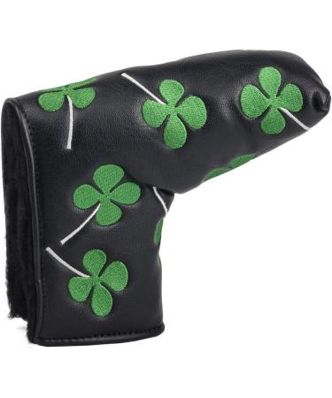 HIFROM Golf Putter Head Cover - Shamrock Embroidered Blade - Universal Fit for All Brands - Buy Online on GoSupps.com