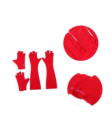 Housoutil 2 Pairs Nail Gloves Nail Lamp Light Summer Outdoor Gloves Anti Glove Led Lamp Gloves Nail Art Tools Manicure Fingerless Gloves Fingerless Manicure Gloves Polyester Mj03 - Buy Online on GoSupps.com