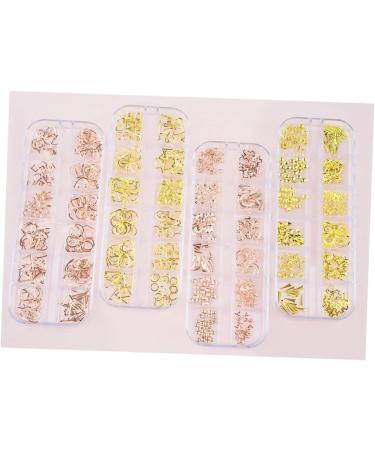 minkissy Nail Art Rivet 1 Box Manicure Tools Rose Gold Decorations Manicure Decoration Rivet 3d Nail DIY Nail Accessories Size 1 Picture 2 - Buy Online on GoSupps.com